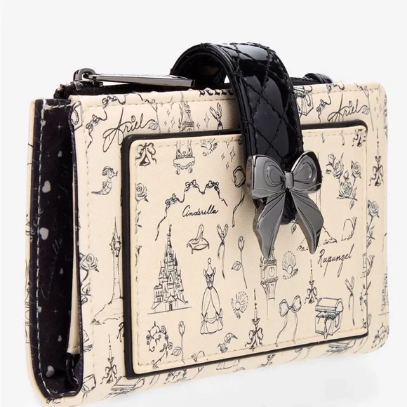 Loungefly Disney Princess Sketch Icons Wallet NWT - Picture 3 of 4